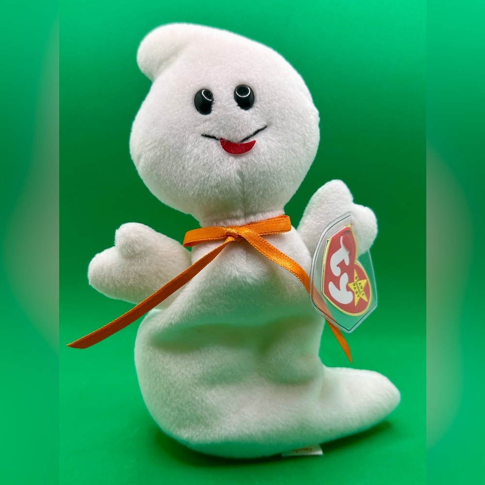 TY Beanie Baby - SPOOKY the Ghost (4th Gen hang tag) | 8 inch | 10/31/1995